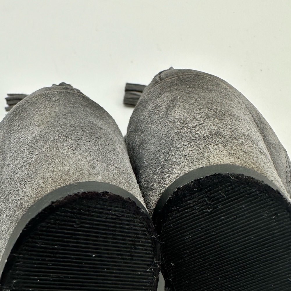 Free People Cayman Strappy Hybrid Gray Suede Open Toe Chunky  Heels 38 (US Sz 7) - Picture 14 of 14